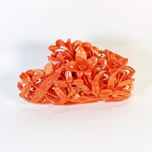 本サンゴ（彫刻、紅） [011203-4324] : 天然石、宝石ルース(裸石)販売